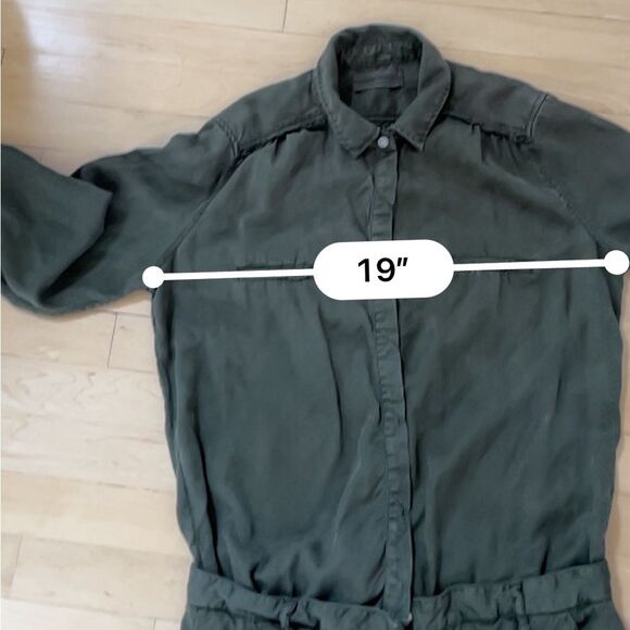 Etienne Marcel Denim EM7103 Tunic Dress in Military Green L NWOT - Picture 8 of 15